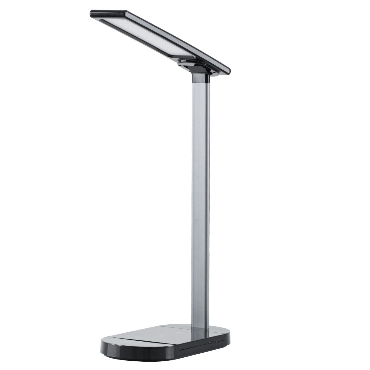 LEDTM® ONO 76530 Μοντέρνο Επιτραπέζιο Φωτιστικό Γραφείου με Ασύρματη Φόρτιση 10W 2A LED 5W 500lm 180° DC 5V με USB IP20 Ρυθμιζόμενο Λευκό CCT με Αφή 2700K/4500K/6000K Dimmable - Sanan SMD Chip - Μαύρο - Μ25 x Π10.5 x Υ35.5cm - 2 Χρόνια Εγγύηση - Image 2