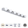 LEDTM® BELLA 60453 Μοντέρνο Φωτιστικό Τοίχου - Απλίκα Καθρέπτη Μπάνιου LED 18W 2052lm 300° AC 220-240V IP44 Φυσικό Λευκό 4500K - Bridgelux COB Chip & TÜV SÜD Driver - Ασημί & Λευκό - Μ70 x Π11 x Υ6cm - 3 Χρόνια Εγγύηση - Image 2