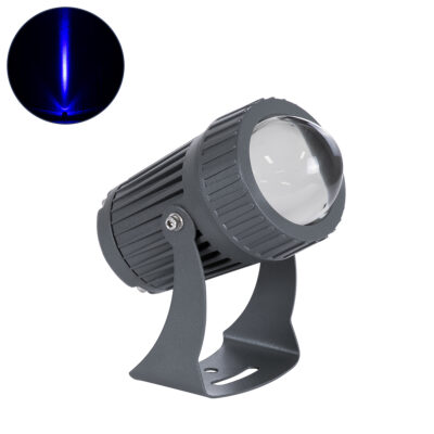 Alternative view of LEDTM® SPOTFENIA 90136 Αρχιτεκτονικό Σποτ Φωτισμου LED 10W 850lm 5° DC 24V Αδιάβροχο IP65 Μπλε Dimmable - Bridgelux COB Chip - Γκρι Ανθρακί - Μ7 x Π7 x Υ12cm - 3 Χρόνια Εγγύηση