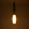 LEDTM® LILY 01561 Vintage Κρεμαστό Φωτιστικό Οροφής με Ντουί 1 x E27 AC 220-240V IP20 - Μαύρο & Λευκό - Μ20 x Π20 x Υ90cm - Image 3