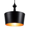 LEDTM® ROCKFORD 01287-A Μοντέρνο Κρεμαστό Φωτιστικό Οροφής με Ντουί 1 x E27 AC 220-240V IP20 - Μαύρο & Χρυσό - Μ30 x Π30 x Υ30cm - Image 2