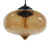 LEDTM® QUINN 01029 Vintage Κρεμαστό Φωτιστικό Οροφής με Ντουί 1 x E27 AC 220-240V IP20 - Μελί & Μαύρο - Μ26 x Π26 x Υ20cm - Image 2