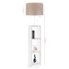 LEDTM® WOODO 204-0052 Μοντέρνο Επιδαπέδιο Φωτιστικό με Ντουί 1 x E27 AC 220-240V IP20 - Λευκό & Μπεζ - Μ38 x Π38 x Υ150cm - Image 2
