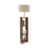 LEDTM® WOODO 204-0051 Μοντέρνο Επιδαπέδιο Φωτιστικό με Ντουί 1 x E27 AC 220-240V IP20 - Καφέ & Μπεζ - Μ38 x Π38 x Υ150cm - Image 2
