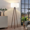 LEDTM® SAGA 204-0032 Μοντέρνο Επιδαπέδιο Φωτιστικό με Ντουί 1 x E27 AC 220-240V IP20 - Καφέ & Λευκό - Μ38 x Π38 x Υ140cm - Image 10