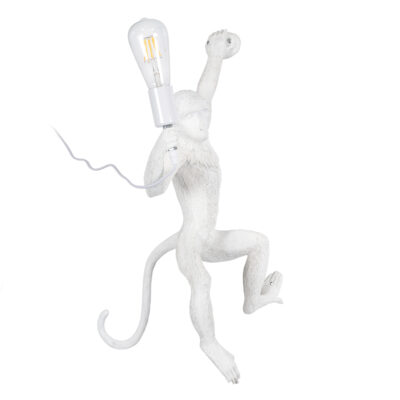 Alternative view of LEDTM® APES 01805 Μοντέρνο Φωτιστικό Τοίχου - Απλίκα με Ντουί 1 x E27 AC 220-240V IP20 - Λευκό - Μ34 x Π31 x Υ61cm