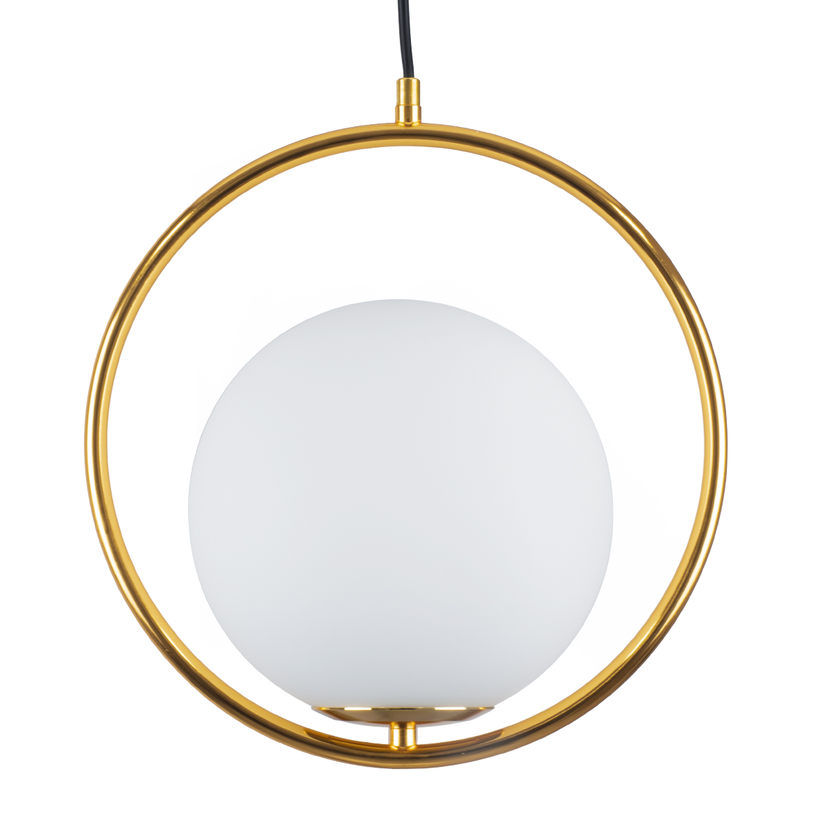 LEDTM® MADRID 00932 Μοντέρνο Κρεμαστό Φωτιστικό Οροφής με Ντουί 1 x E27 AC 220-240V IP20 - Χρυσό & Λευκό - Μ30 x Π20 x Υ30cm - Image 2
