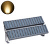 LEDTM® FLOOD-TENA 90225 Προβολέας Wall Washer για Φωτισμό Κτιρίων LED 192W 17280lm 10° DC 24V Αδιάβροχο IP65 L68.5 x W33 x H24cm Θερμό Λευκό 2700K - Ασημί - 3 Years Warranty - Image 2