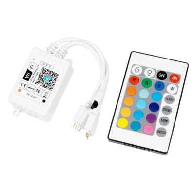 LEDTM® 73411 Ασύρματος Smart Home Wi-Fi LED RGB Controller με 2 Εξόδους RGB και Χειριστήριο IR DC 12V Max 100W - DC 24V Max 200W