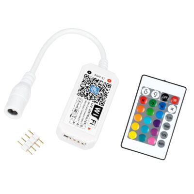 LEDTM® 73441 Ασύρματος LED Mini Dream-Color Magic Digital RGBW Controller με Χειριστήριο RF 21 Keys για LED Digital RGBW Προϊόντα 5v - 12v - 24v 2048 IC