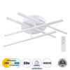 LEDTM® DRACO 61096 Μοντέρνο Φωτιστικό Οροφής LED 60W 7380lm 120° AC 220-240V IP20 Ρυθμιζόμενο Λευκό CCT με Χειριστήριο από 2700K έως 6000K Dimmable - Lumileds SMD Chip - Λευκό Ματ - Μ60 x Π60 x Υ11cm - 3 Χρόνια Εγγύηση - Image 2