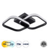 LEDTM® NORA 61061 Μοντέρνο Φωτιστικό Οροφής LED 22W 2640lm 300° AC 220-240V IP20 Ρυθμιζόμενο Λευκό CCT με On/Off 2700K/4500K/6000K - Lumileds SMD Chip - Μαύρο Ματ - Μ40 x Π24 x Υ7cm - 3 Χρόνια Εγγύηση - Image 2