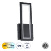 LEDTM® TIARA 61327 Μοντέρνο Φωτιστικό Τοίχου - Απλίκα LED 12W 1440lm 300° AC 220-240V IP20 Ρυθμιζόμενο Λευκό CCT με On/Off 2700K/4500K/6000K - Lumileds SMD Chip - Μαύρο Ματ - Μ12.5 x Π4 x Υ32cm - 3 Χρόνια Εγγύηση - Image 2