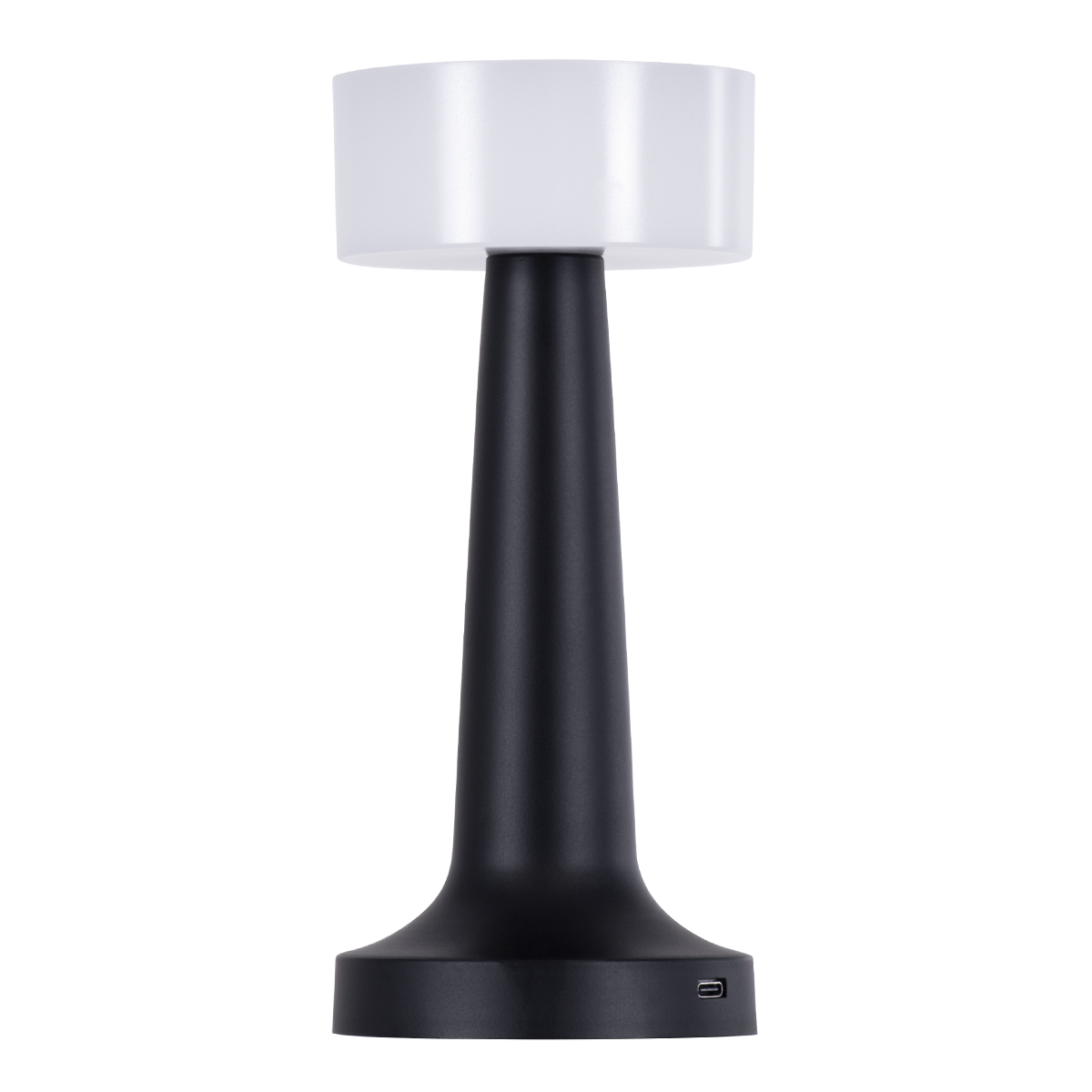 LEDTM® NANNA 76472 Επαναφορτιζόμενο Επιτραπέζιο Φωτιστικό Πορτατίφ LED 1.5W 105lm 120° DC 5V IP44 CCT Ultra Θερμό 1500K - Φυσικό Λευκό 4500K - Ψυχρό Λευκό 6000K Dimmable Μαύρο & Λευκό Πλαστικό - Μ9 x Π9 x Υ21cm - 2 Χρόνια Εγγύηση - Image 2