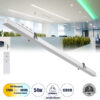 LEDTM® LUCA 61033 Μοντέρνο Φωτιστικό Οροφής LED 54W 6500lm 120° AC 220-240V IP20 Ρυθμιζόμενο Λευκό CCT με Χειριστήριο από 2700K έως 6000K Dimmable - Lumileds SMD Chip - Λευκό Ματ - Μ121.5 x Π5 x Υ4cm - 3 Χρόνια Εγγύηση - Image 2