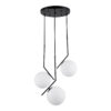 LEDTM® MONROE 00952 Μοντέρνο Κρεμαστό Φωτιστικό Οροφής με Ντουί 3 x E27 AC 220-240V IP20 - Μαύρο & Λευκό - Μ60 x Π60 x Υ50cm - Image 2