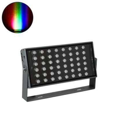 Alternative view of LEDTM® FLOODZANA 90559 Προβολέας Σποτ Wall Washer LED 100W 8000lm 30° DC 24V Αδιάβροχο IP65 Πολύχρωμο RGBW Dimmable DMX512 - Bridgelux SMD Chip - Γκρι Ανθρακί - Μ45.5 x Π28 x Υ10cm - 3 Χρόνια Εγγύηση