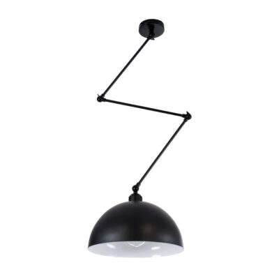 Alternative view of LEDTM® LOTUS 00939 Μοντέρνο Φωτιστικό Οροφής με Ντουί 1 x E27 AC 220-240V IP20 - Μαύρο - Μ30 x Π30 x Υ21cm
