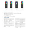 LEDTM® 71563 RS4 SKYDANCE Ασύρματο Χειριστήριο Αφής RF 2.4Ghz 4 Group για όλα τα RGB/RGBW SKYDANCE Controller DC 3V 2 x AAA - IP20 Μαύρο Μ14 x Π5 x Υ1.9cm - 5 Years Warranty - Image 8
