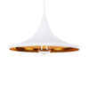 LEDTM® SHANGHAI 01026-B Μοντέρνο Κρεμαστό Φωτιστικό Οροφής με Ντουί 1 x E27 AC 220-240V IP20 - Λευκό & Χρυσό - Μ37 x Π37 x Υ17cm - Image 2