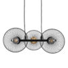 LEDTM® VERONA 00586 Μοντέρνο Κρεμαστό Φωτιστικό Οροφής με Ντουί 3 x E27 AC 220-240V IP20 - Μαύρο & Χρυσό - Μ50 x Π28 x Υ20cm - Image 2