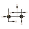 LEDTM® PIPING 00666 Vintage Φωτιστικό Τοίχου - Απλίκα με Ντουί 6 x E27 AC 220-240V IP20 - Μπρούτζινο - Μ66 x Π9.5 x Υ49cm - Image 2