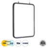 LEDTM® NEROBA 61302 Μοντέρνο Κρεμαστό Φωτιστικό Οροφής LED 18W 1980lm 360° AC 220-240V IP20 Ρυθμιζόμενο Λευκό CCT με On/Off 2700K/4500K/6000K - Lumileds SMD Chip - Μαύρο Ματ - Μ29 x Π2 x Υ36cm - 3 Χρόνια Εγγύηση - Image 2