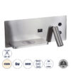 LEDTM® PALADIN 61355 Μοντέρνο Φωτιστικό Τοίχου - Απλίκα Ξενοδοχείου Reading Light με Φορτιστή USB 3A & Wireless 20W LED 6W 720lm 36° & 360° AC 220-240V IP20 Φυσικό Λευκό 4500K - Bridgelux COB Chip & TÜV SÜD Driver - Νίκελ Βούρτσας - Μ30 x Π11 x Υ12cm - 3 Χρόνια Εγγύηση - Image 2
