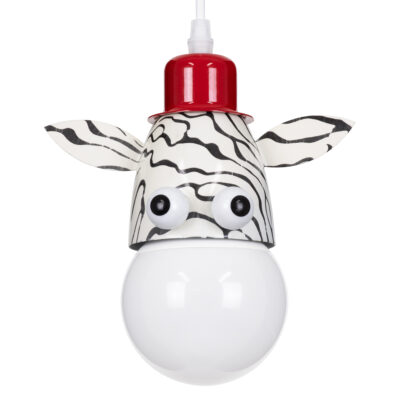 Alternative view of LEDTM® ZEBRA 00639 Παιδικό Κρεμαστό Φωτιστικό Οροφής με Ντουί 1 x E27 AC 220-240V IP20 - Πολύχρωμο - Μ19 x Π10.5 x Υ13.5cm