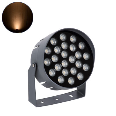 Alternative view of LEDTM® FLOODNIGMA 90377 Προβολέας Σποτ Wall Washer με Αντιθαμβωτική Γρίλια LED 24W 2040lm 30° DC 24V Αδιάβροχο IP65 Ultra Θερμό Λευκό 2200K Dimmable - Bridgelux SMD Chip - Γκρι Ανθρακί - Μ15 x Π15 x Υ9.1cm - 3 Χρόνια Εγγύηση
