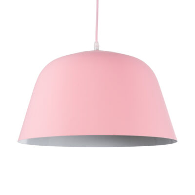 Alternative view of LEDTM® UPVALE 01284 Μοντέρνο Κρεμαστό Φωτιστικό Οροφής με Ντουί 1 x E27 AC 220-240V IP20 - Ροζ & Λευκό - Μ40 x Π40 x Υ24cm
