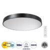 LEDTM® BURTON 61204-S Μοντέρνο Φωτιστικό Οροφής LED 100W 10000lm 120° AC 220-240V IP20 Ρυθμιζόμενο Λευκό CCT με Χειριστήριο από 2700K έως 6000K Dimmable - Lumileds SMD Chip - Μαύρο Ματ - Μ80 x Π80 x Υ8cm - 3 Χρόνια Εγγύηση - Image 2