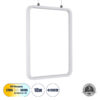 LEDTM® NEROBA 61303 Μοντέρνο Κρεμαστό Φωτιστικό Οροφής LED 18W 1980lm 360° AC 220-240V IP20 Ρυθμιζόμενο Λευκό CCT με On/Off 2700K/4500K/6000K - Lumileds SMD Chip - Λευκό Ματ - Μ29 x Π2 x Υ36cm - 3 Χρόνια Εγγύηση - Image 2