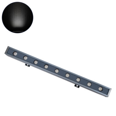 Alternative view of LEDTM® WASHERMARGO 90174 Μπάρα Φωτισμού Wall Washer LED 9W 1080lm 30° DC 24V Αδιάβροχο IP65 Ψυχρό Λευκό 6000K Dimmable - Bridgelux SMD Chip - Γκρι Ανθρακί - Μ50 x Π4 x Υ5cm - 3 Χρόνια Εγγύηση