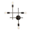 LEDTM® PIPING 00663 Vintage Φωτιστικό Τοίχου - Απλίκα με Ντουί 4 x E27 AC 220-240V IP20 - Μπρούτζινο - Μ40 x Π9 x Υ52cm - Image 2