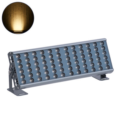 Alternative view of LEDTM® FLOOD-TENA 90221 Προβολέας Wall Washer για Φωτισμό Κτιρίων LED 72W 6480lm 10° DC 24V Αδιάβροχο IP65 L46.5 x W7 x H16.5cm Θερμό Λευκό 2700K - Ασημί - 3 Years Warranty