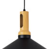 LEDTM® CALYPSO 01334-B Μοντέρνο Κρεμαστό Φωτιστικό Οροφής με Ντουί 1 x E27 AC 220-240V IP20 - Μαύρο & Μπρούτζινο - Μ36 x Π36 x Υ35cm - Image 9