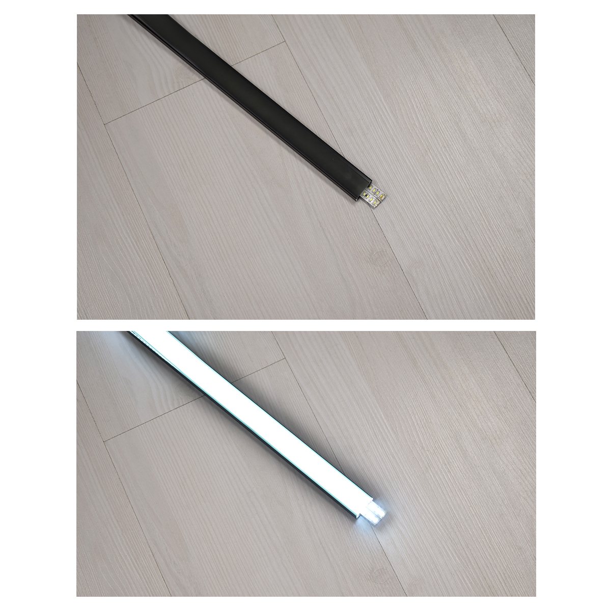 LEDTM® SURFACE-PROFILE 70810-2M Προφίλ Αλουμινίου - Βάση & Ψύκτρα Ταινίας LED με Μαύρο Φιμέ Κάλυμμα - Επιφανειακή Χρήση - Πατητό Κάλυμμα - Μαύρο - 2 Μέτρα - Πακέτο 5 Τεμαχίων - Μ200 x Π2.4 x Υ1.1cm - Image 4