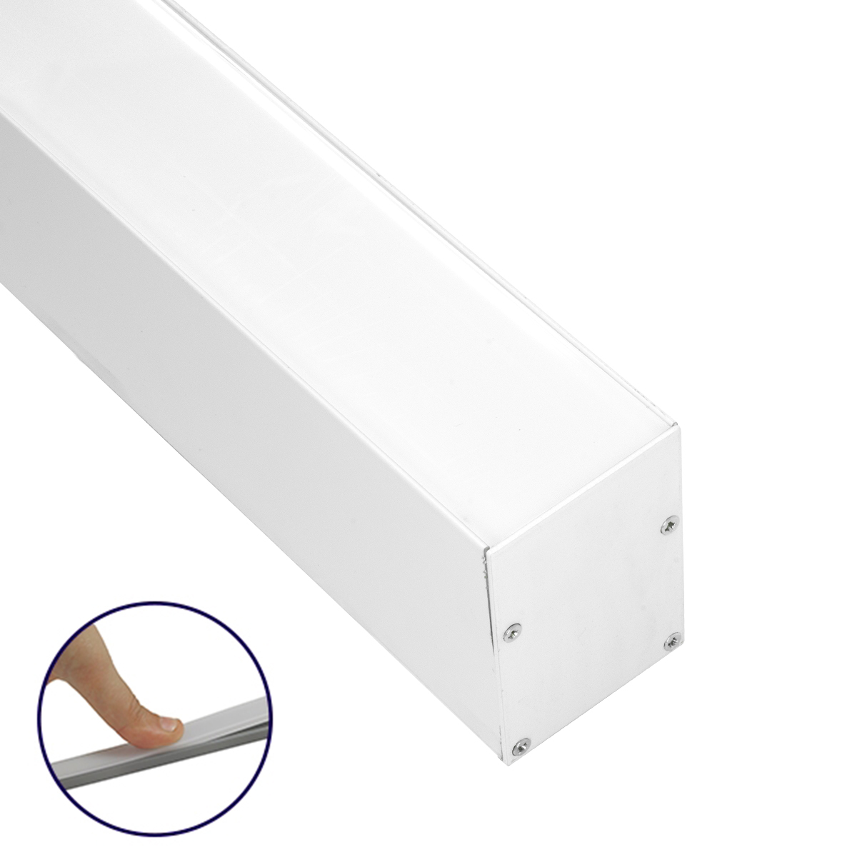 LEDTM® SURFACEPENDANT-PROFILE 70827-3M Προφίλ Αλουμινίου - Βάση & Ψύκτρα Ταινίας LED με Λευκό Γαλακτερό Κάλυμμα - Επιφανειακή & Κρεμαστή Χρήση - Πατητό Κάλυμμα - Λευκό - 3 Μέτρα - Μ300 x Π5 x Υ7cm - Image 2