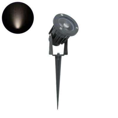 Alternative view of LEDTM® TREELIGHT-TZINA 90352 Σποτ Φωτισμού Ειδικό για Φυτά - Δέντρα με Βάση Κήπου / Καρφωτό LED 3W 285lm 10° DC 24V Αδιάβροχο IP65 L10.5 x W7.5 x H7.5cm Φυσικό Λευκό 4500K - Γκρι Ανθρακί - 3 Years Warranty