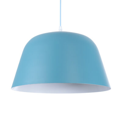 Alternative view of LEDTM® UPVALE 01286 Μοντέρνο Κρεμαστό Φωτιστικό Οροφής με Ντουί 1 x E27 AC 220-240V IP20 - Γαλάζιο & Λευκό - Μ40 x Π40 x Υ24cm