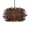 LEDTM® MINORCA 01732 Boho Κρεμαστό Φωτιστικό Οροφής με Ντουί 1 x E27 AC 220-240V IP20 - Καφέ - Μ30 x Π30 x Υ18cm - Image 2