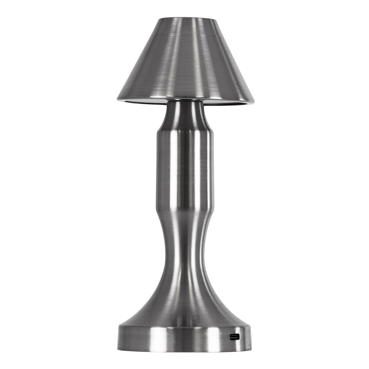 LEDTM® LUNNA 76478 Επαναφορτιζόμενο Επιτραπέζιο Φωτιστικό Πορτατίφ LED 1.5W 105lm 120° DC 5V IP44 CCT Ultra Θερμό 1500K - Φυσικό Λευκό 4500K - Ψυχρό Λευκό 6000K Dimmable Ασημί Πλαστικό - Μ9 x Π9 x Υ23cm - 2 Χρόνια Εγγύηση - Image 2