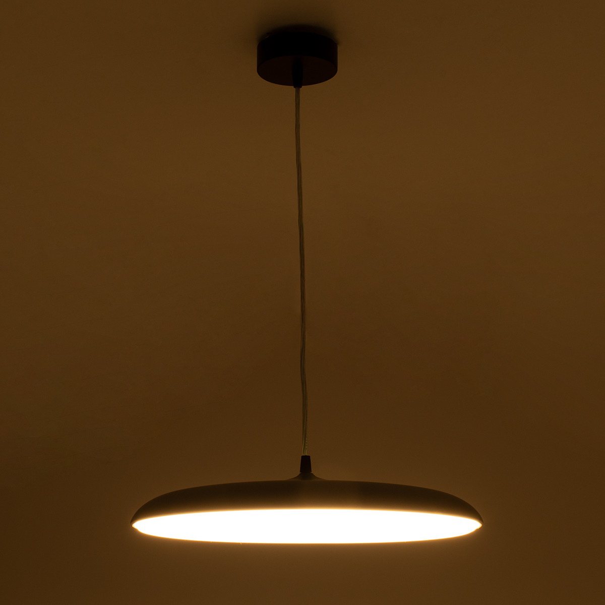 LEDTM® BARON 61255 Μοντέρνο Κρεμαστό Φωτιστικό Οροφής LED 24W 2880lm 120° AC 220-240V IP20 Ρυθμιζόμενο Λευκό CCT με On/Off 2700K/4500K/6000K - Lumileds SMD Chip - Λευκό Ματ - Μ40 x Π40 x Υ10cm - 3 Χρόνια Εγγύηση - Image 9