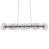 LEDTM® VERONA 00588 Μοντέρνο Κρεμαστό Φωτιστικό Οροφής με Ντουί 9 x E27 AC 220-240V IP20 - Μαύρο & Χρυσό - Μ140 x Π28 x Υ20cm - Image 2