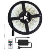 LEDTM® BRIGHTKIT 70414 Σετ Ταινίας με RF Ασύρματο Χειριστήριο & Τροφοδοτικό LED 72W 7920lm 120° AC 220-240V Αδιάβροχο IP65 300 x SMD5050 Chip Ψυχρό Λευκό 6000K Dimmable - Sanan SMD Chip - Μ500 x Π1 x Υ0.3cm - Ρολό 5 Μέτρων - 2 Χρόνια Εγγύηση - Image 2