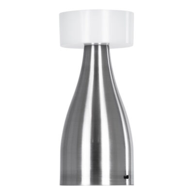 Alternative view of LEDTM® DOLLY 76468 Επαναφορτιζόμενο Επιτραπέζιο Φωτιστικό Πορτατίφ LED 1.5W 105lm 120° DC 5V IP44 CCT Ultra Θερμό 1500K - Φυσικό Λευκό 4500K - Ψυχρό Λευκό 6000K Dimmable Ασημί & Λευκό Πλαστικό - Μ9 x Π9 x Υ21cm - 2 Χρόνια Εγγύηση
