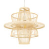 LEDTM® BALI 00861 Boho Κρεμαστό Φωτιστικό Οροφής με Ντουί 1 x E27 AC 220-240V IP20 - Μπεζ - Μ45 x Π45 x Υ42.5cm - Image 2
