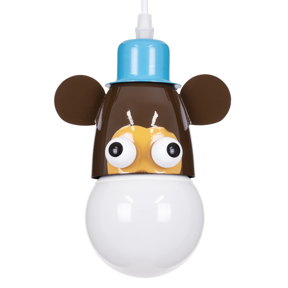 LEDTM® MONKEY 00640 Παιδικό Κρεμαστό Φωτιστικό Οροφής με Ντουί 1 x E27 AC 220-240V IP20 - Πολύχρωμο - Μ14.5 x Π10.5 x Υ13.5cm - Image 2