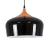LEDTM® VILI 01261 Μοντέρνο Κρεμαστό Φωτιστικό Οροφής με Ντουί 1 x E27 AC 220-240V IP20 - Μαύρο & Μπεζ - Μ35 x Π35 x Υ27cm - Image 2